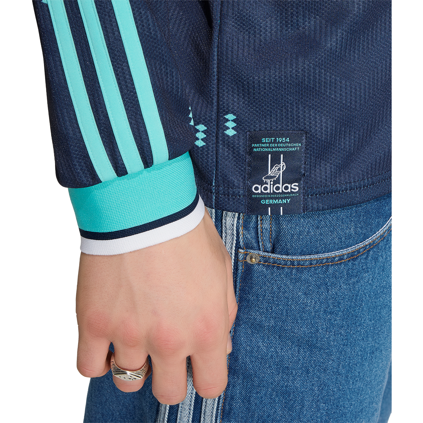 adidas Men's Germany Away 2026 Stadium Long Sleeve Jersey