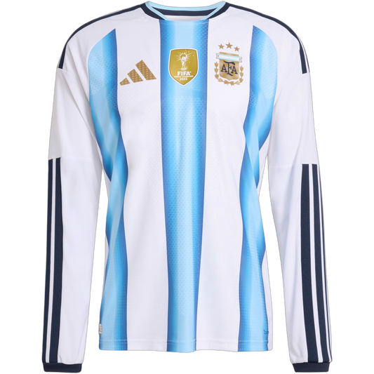 adidas Argentina 2026 Men's Authentic Home Long Sleeve Jersey