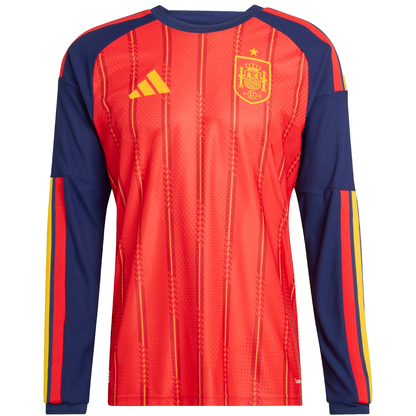 adidas Spain 2026 Men's Authentic Home Long Sleeve Jersey