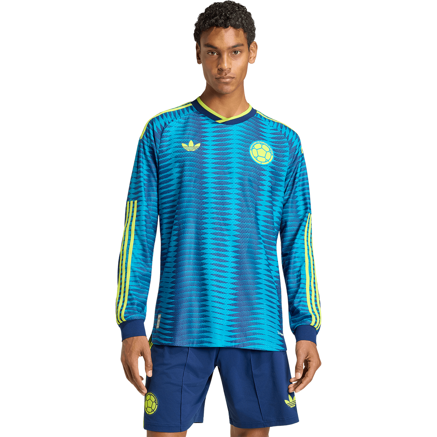 adidas Men's Colombia Away 2026 Authentic Long Sleeve Jersey