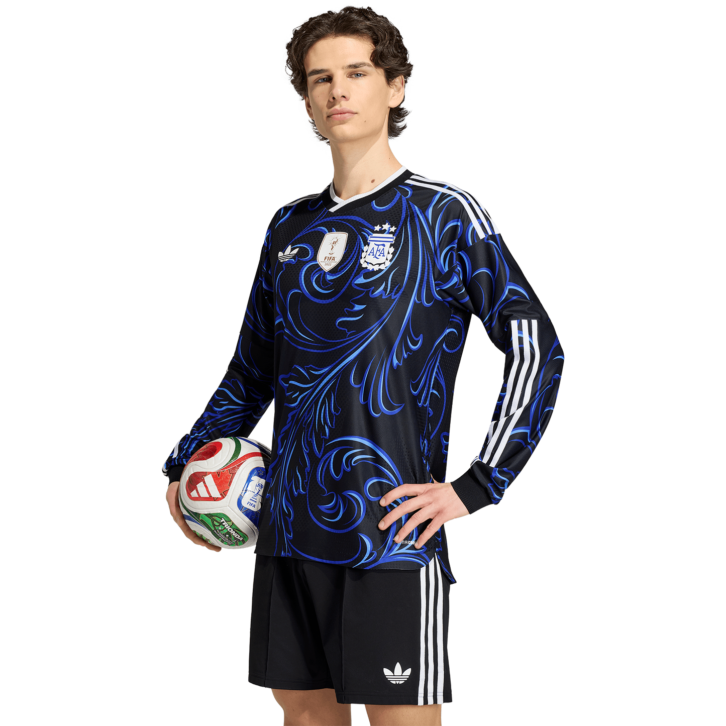 adidas Men's Argentina Away 2026 Authentic Long Sleeve Jersey