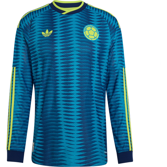 adidas Men's Colombia Away 2026 Authentic Long Sleeve Jersey