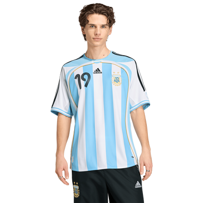 adidas Argentina 2006 Men's Home Messi 19 Jersey