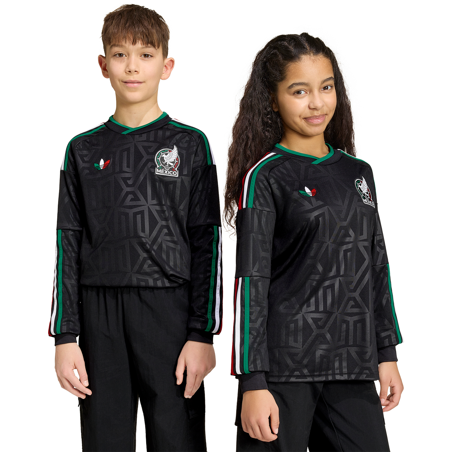 adidas Youth Mexico 3rd 2026 Long Sleeve Stadium Jersey