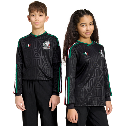 adidas Youth Mexico 3rd 2026 Long Sleeve Stadium Jersey
