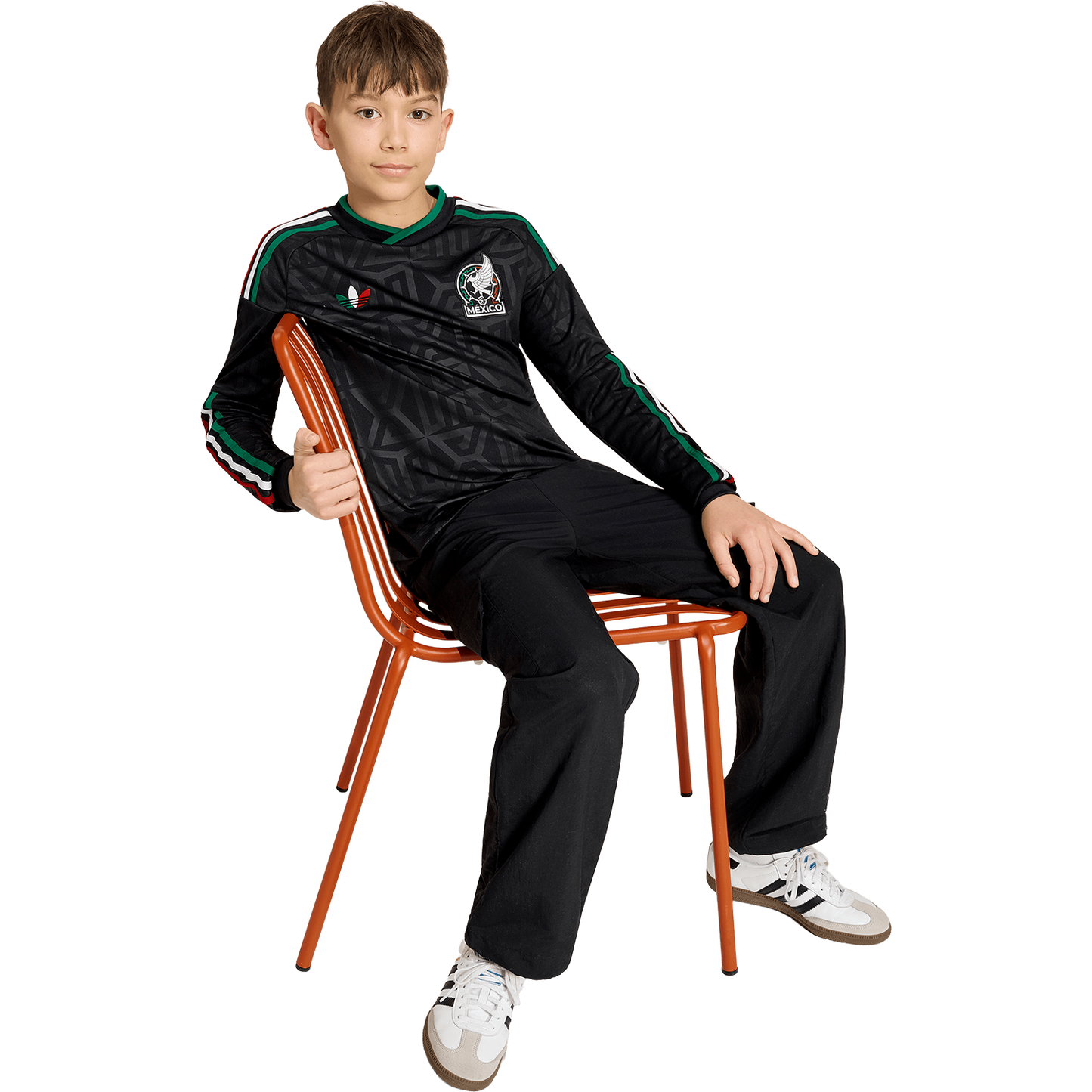 adidas Youth Mexico 3rd 2026 Long Sleeve Stadium Jersey