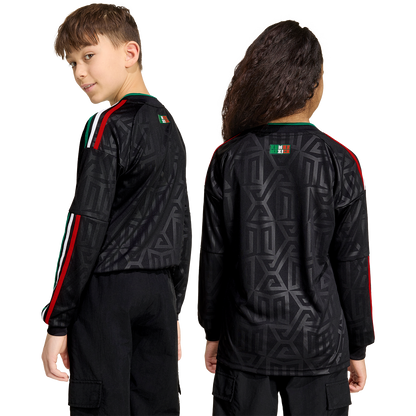 adidas Youth Mexico 3rd 2026 Long Sleeve Stadium Jersey