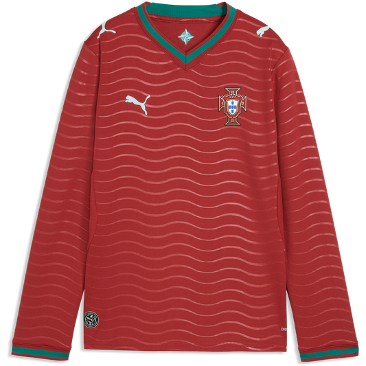 Puma Portugal 2026 Youth Long Sleeve Home Stadium Jersey