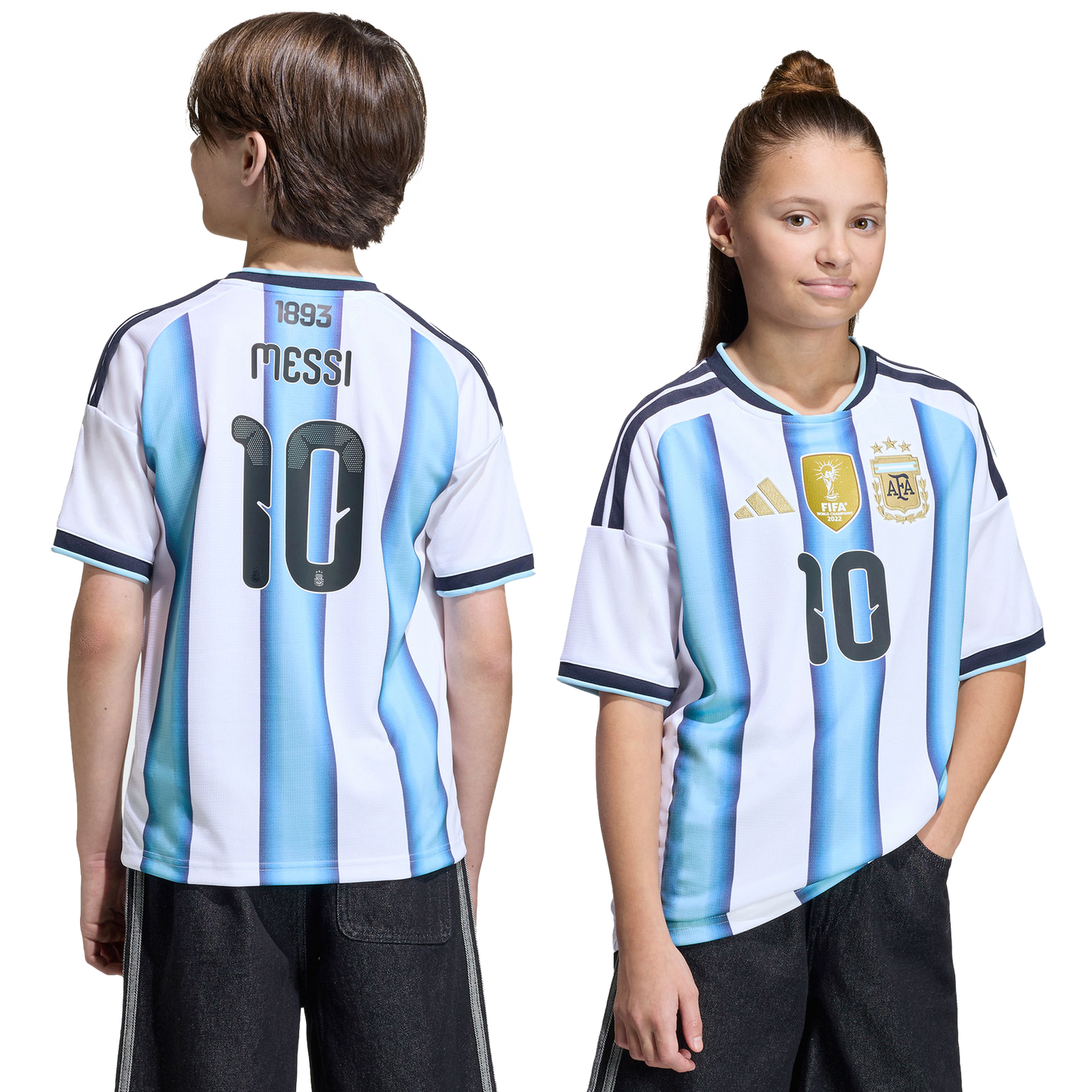 adidas Argentina 2026 Youth Lionel Messi Home Stadium Jersey