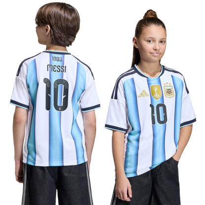 adidas Argentina 2026 Youth Lionel Messi Home Stadium Jersey