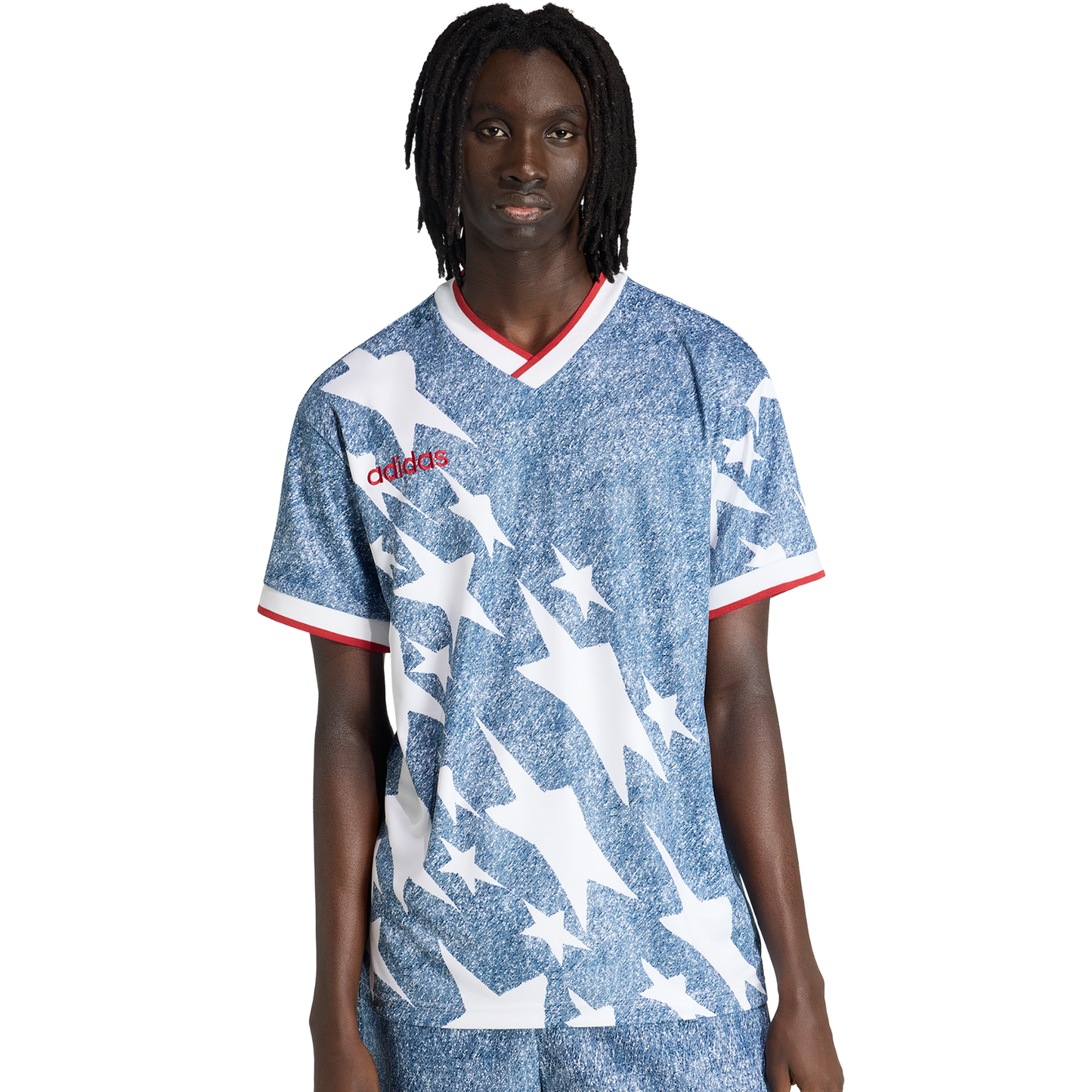 adidas Men's Denim Graphic Jersey - Denim Collection