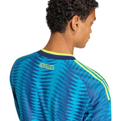adidas Men's Colombia Away 2026 Authentic Long Sleeve Jersey