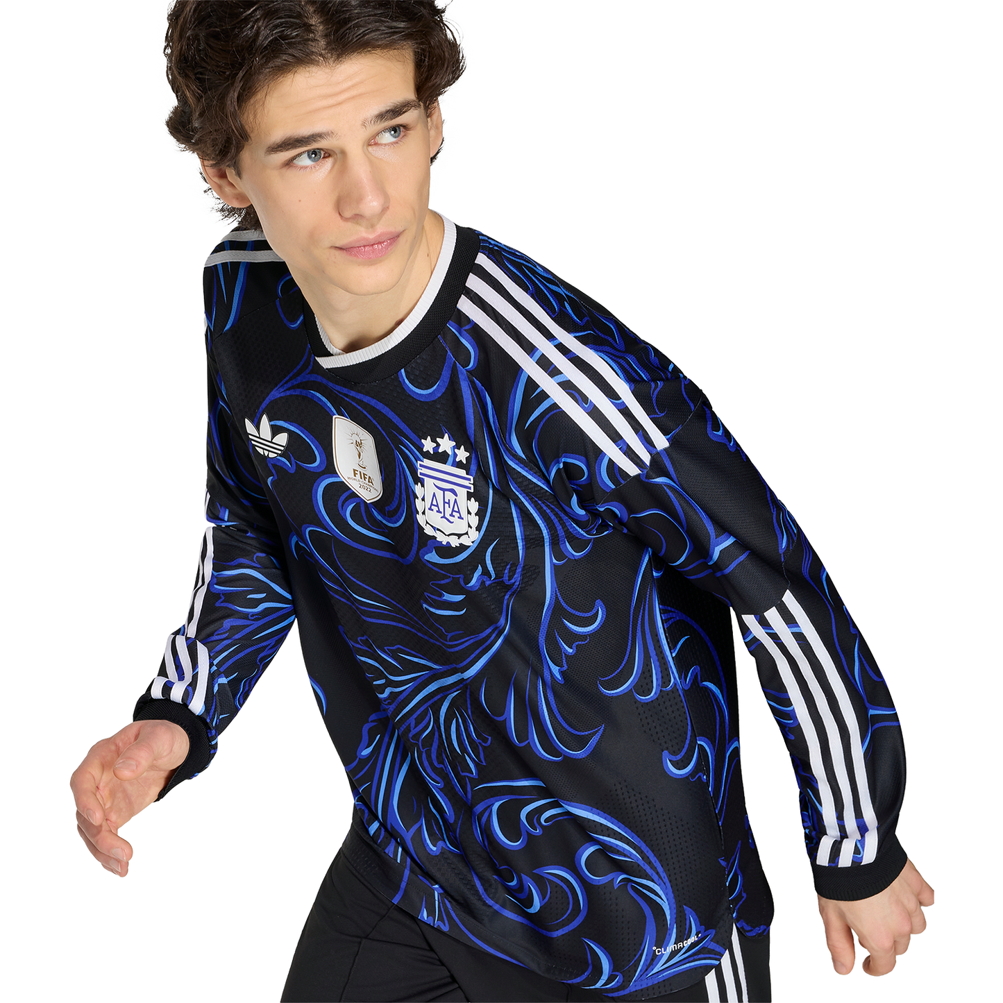 adidas Men's Argentina Away 2026 Authentic Long Sleeve Jersey