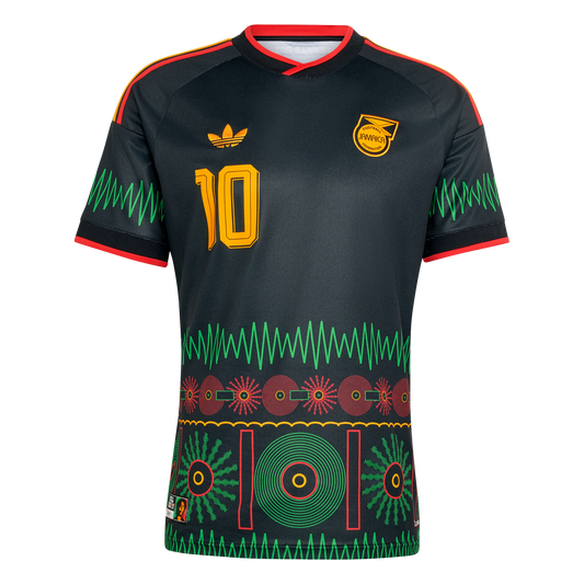 adidas Jamaica 2026 x Bob Marley #10 Men's Away Stadium Jersey