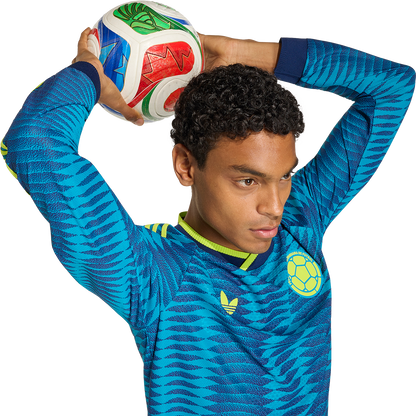 adidas Men's Colombia Away 2026 Authentic Long Sleeve Jersey