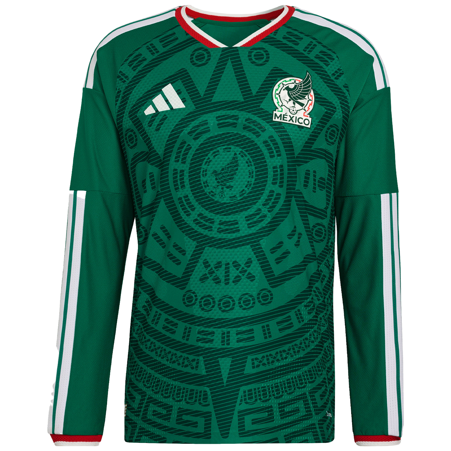 adidas Mexico 2026 Men's Authentic Home Long Sleeve Jersey