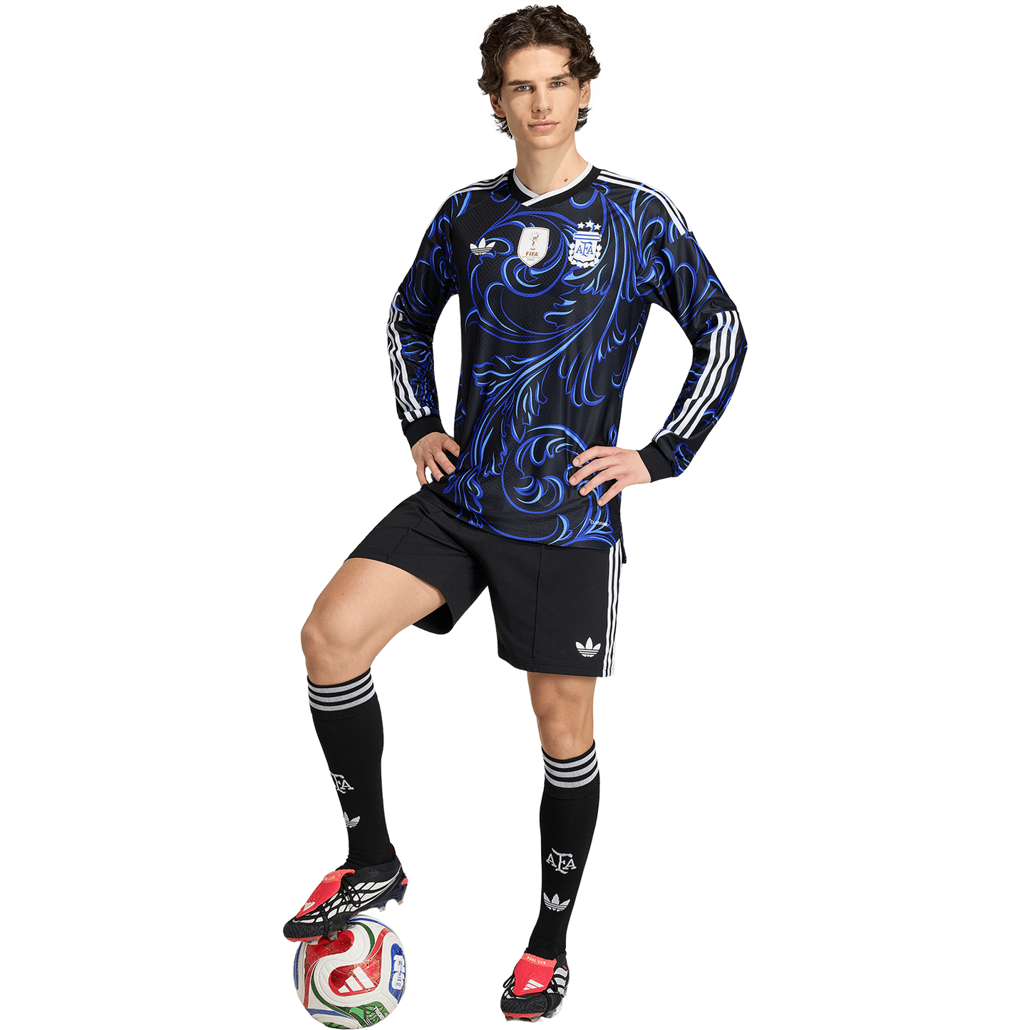 adidas Men's Argentina Away 2026 Authentic Long Sleeve Jersey