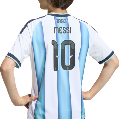 adidas Argentina 2026 Youth Lionel Messi Home Stadium Jersey